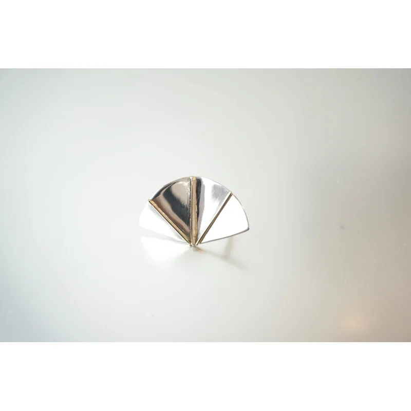 Fan Ring Silver and Gold